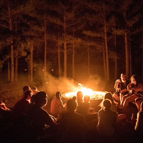 Image of a Camp Huronda camp fire